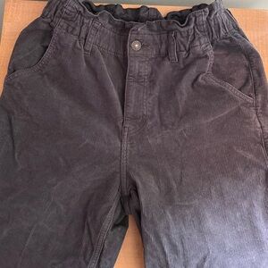 AE Stretch Super High-Rise Corduroy Paper Bag Barrel Pant - Size 4